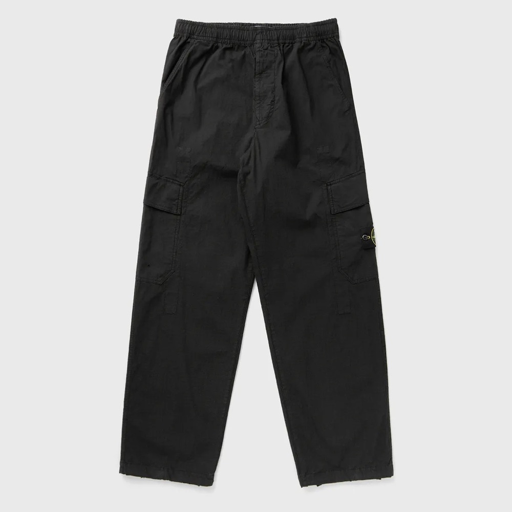 Stone Island Men's Black Cargo Pants